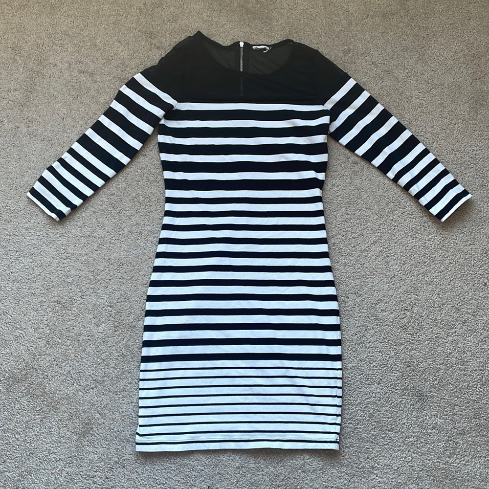 Dynamite Striped Bodycon Dress